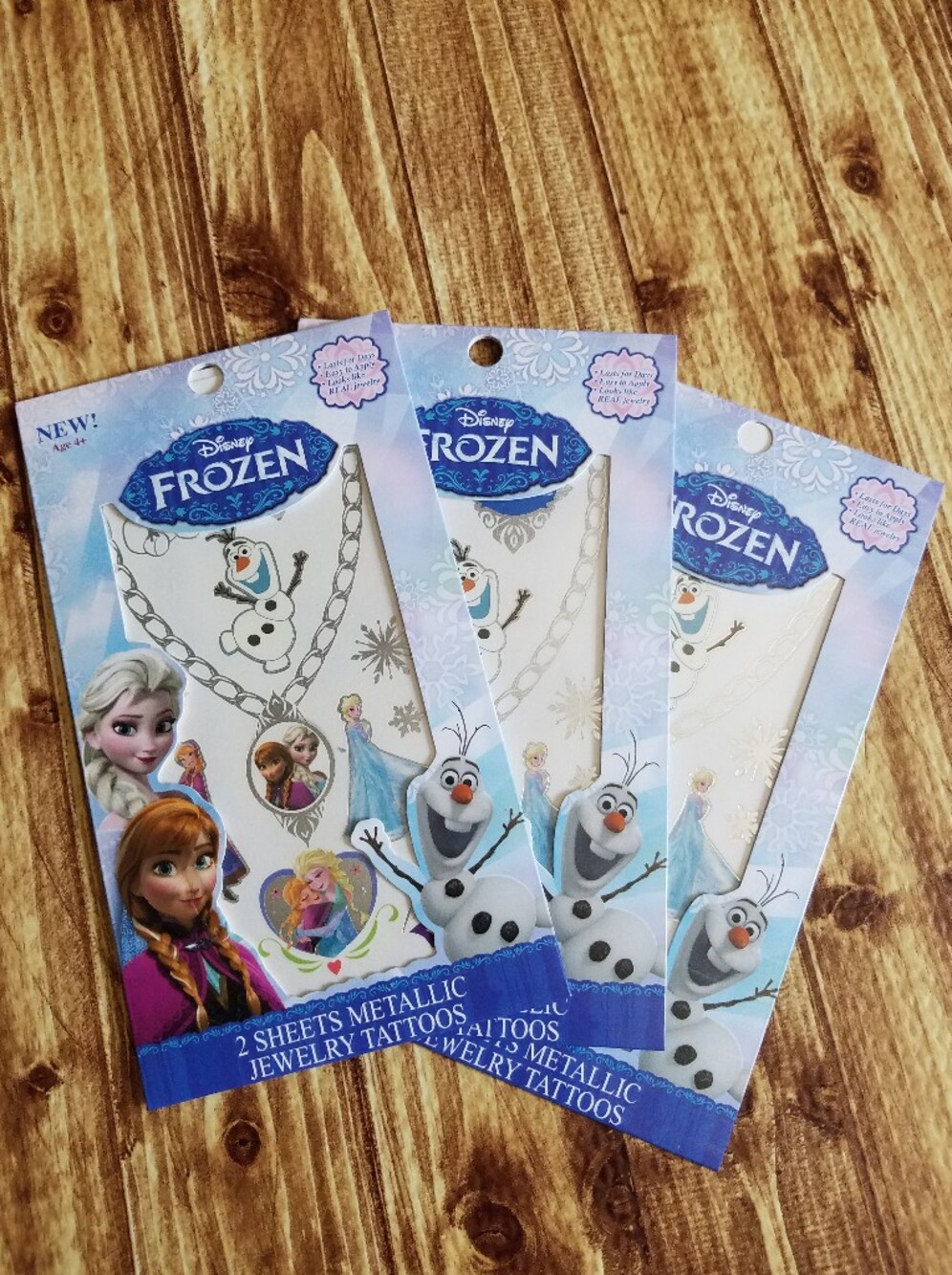 Disney Frozen Temporary Tattoos Jewelry Metallic Kit Girls Halloween Party Favor